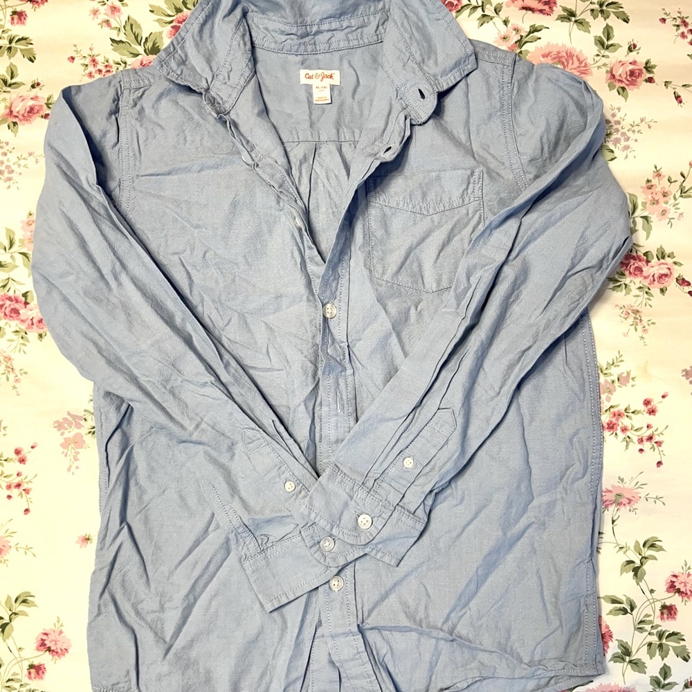 Cat and jack button up size xl 16